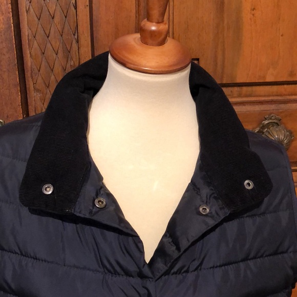 Charles Robertson England Navy Blue Down Outdoor Ski Hunting Vest - Picture 5 of 8